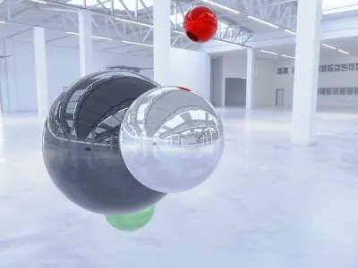 HDRI - Industrial Warehouse Interior 2b Texture