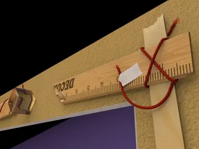 Graphics with glass 3D model