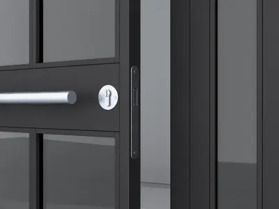 Aluminium door 279 3D model