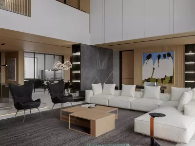 Modern Villa 3D model 41