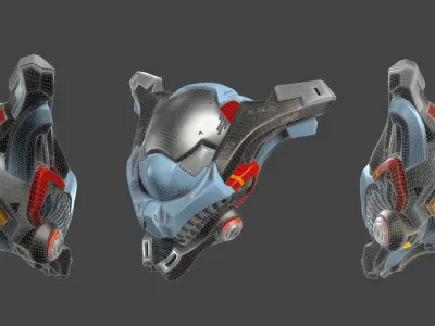 Helmet elien 01 02 3D model