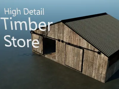 Edwardian Timber Store Free low-poly 3D model