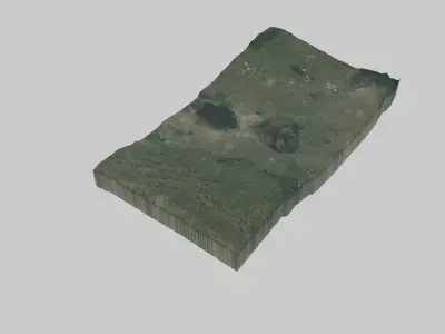 Nakuru City Low-poly 3D model