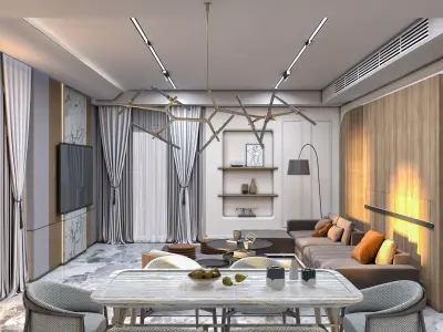 Modern Home Reception  3D model