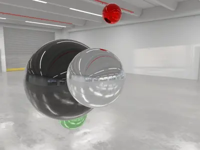 HDRI - Industrial Hall Interior 7 S Texture