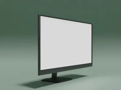 3D Computer Screen LOW POLY Game Ready Low-poly 3D model