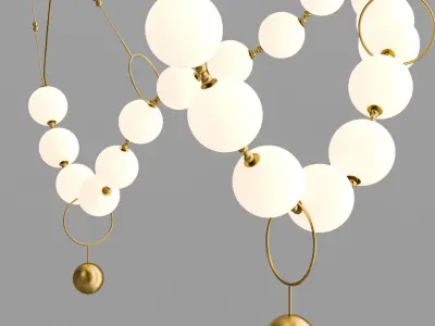 COCO Designer lamp made of glass balls 3D model