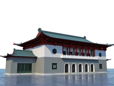 Japanese Temple 3D model