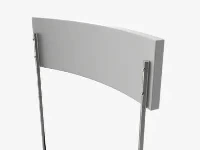 Small promo stand mockup 3D model