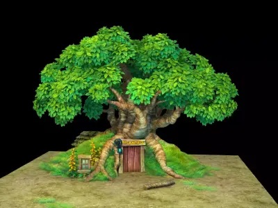 Plant - Tree House - Building 07 3D model