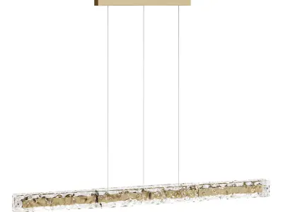 Lighting fixture with linear crystal 3D model