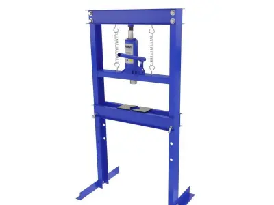 20 ton hydraulic shop press manual metal garage floor machine 3D model