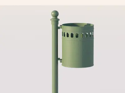 vienna public dustbin 3D model