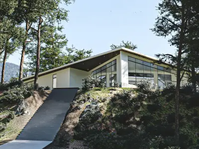 Mountain  Villa House Low-poly 3D model