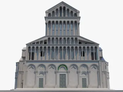 Cathedral church 3D model