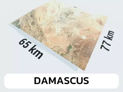 Damascus Syria City Landscape 3D Model 3D model