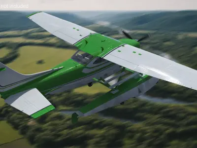  Aqua Seaplane Floats Green 