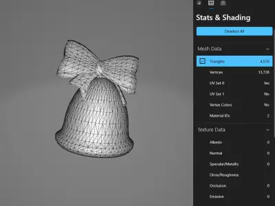 Stylized Christmas Mailbox Scene 3D model