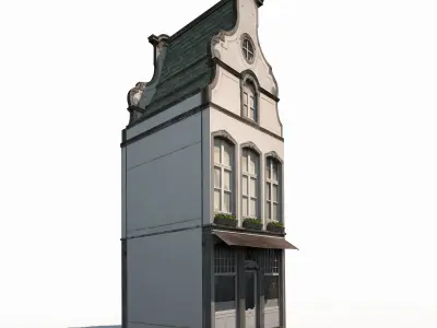 Apartment House 182 Low Poly Low-poly 3D model