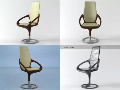 Manta Armchair 3D model