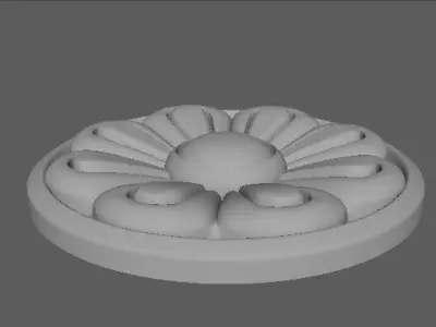 rosette flower Free 3D model buy
