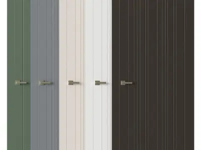  Interior doors LINEA Low-poly 3D model purchase