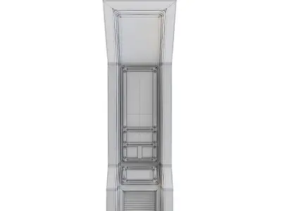 Space Station Wall 2 3D model