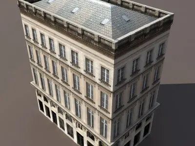 Apartment House 118 Low Poly Low-poly 3D model