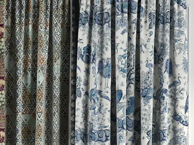 Curtain Set 67 3D model