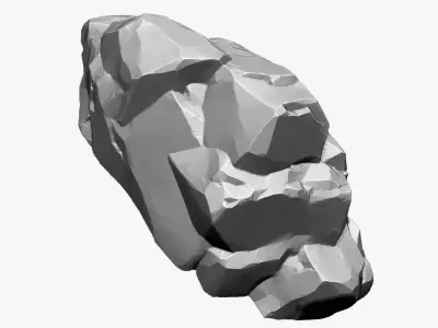3D Mountain rock Zbrush sculpt 3D model