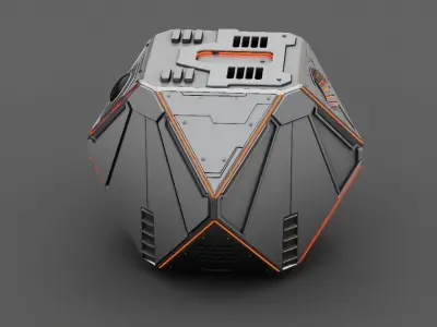 COMBAT Droid  rigged - animated character 3D model