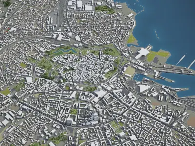 Tallinn  Low-poly 3D model