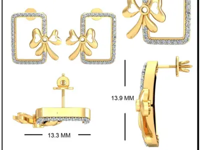 EARRING 3D print model 41
