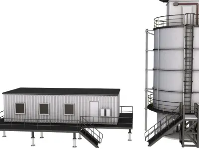 Refiniery Model 3D model