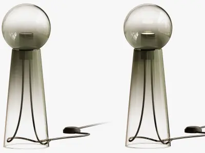 Table and floor lamp Gigi Table Sage 3D model