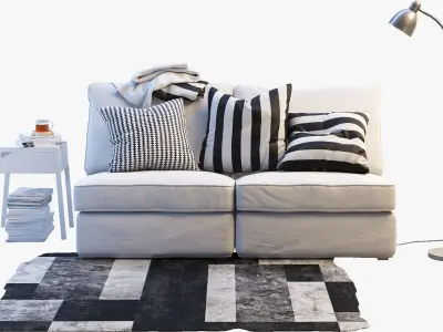 Two-seat sofaKIVIK 1 Ikea 3D model