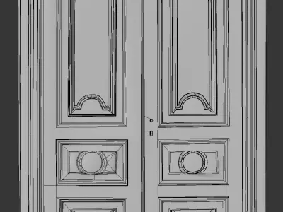 Old Door from Italy 3d model Low-poly 3D model