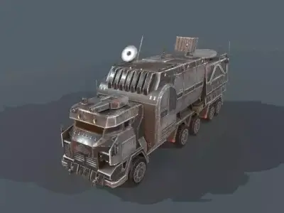 Next generation tank armored vehicles Low-poly 3D model