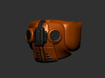 helmet high poly sculpt 3d printable  3D model 152