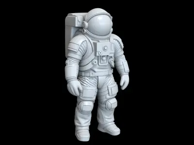 Astronaut STL 3D Printable Space Suit Character Explorer Figure 3D print model