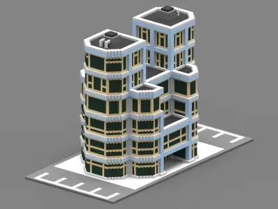 House Voxel - 30 Low-poly 3D model
