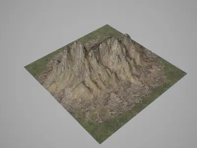 Mountains V3 Low-poly 3D model