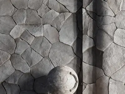 H114 Stone - PBR - 4K - Seamless - SBSAR 3D model