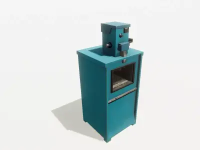 News Stand Low-poly 3D model