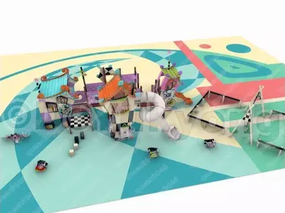 Alice in Wonderland Playground 3D model