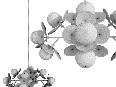 Pendant Lamp Globo Colourful 3D model