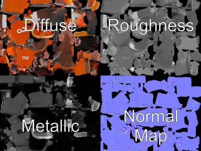 Rigged and Animated Basketball Player Character Model Low-poly 3D model