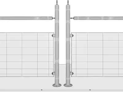 Glass Railing 3D model