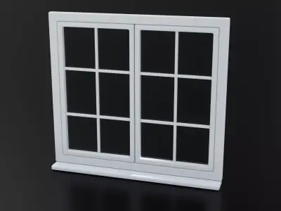 Window Low-poly 3D model