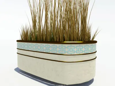 Marble Flower Bed 3D model